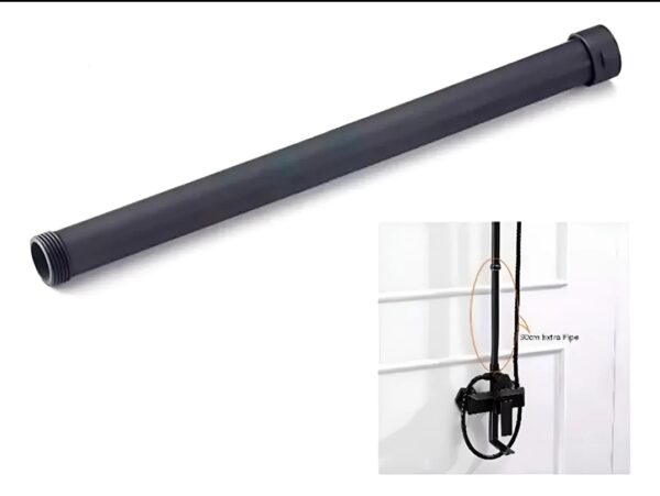 Tubo Extensión Columna Ducha 30cm Black FK
