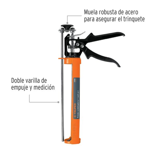 Pistola Calafatera Prof Reforzada Doble Varilla 17558 Truper - Imagen 3