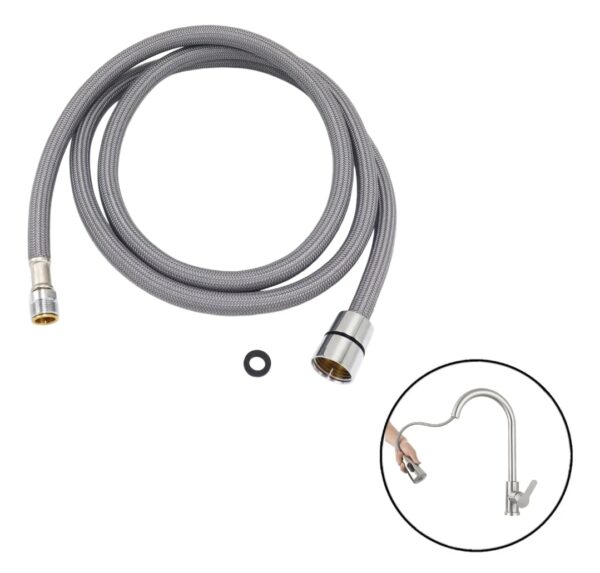 Repuesto Flexible Monomando Retráctil 150cm M15 Gris FK