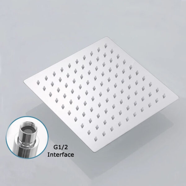 Plato Ducha Cuadrado 1/2" Chrome FK