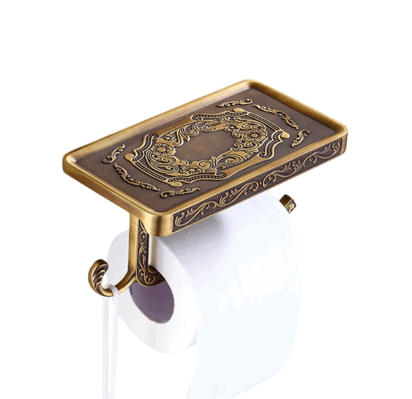 Portapapel Higiénico Vintage con Repisa Archaize FK
