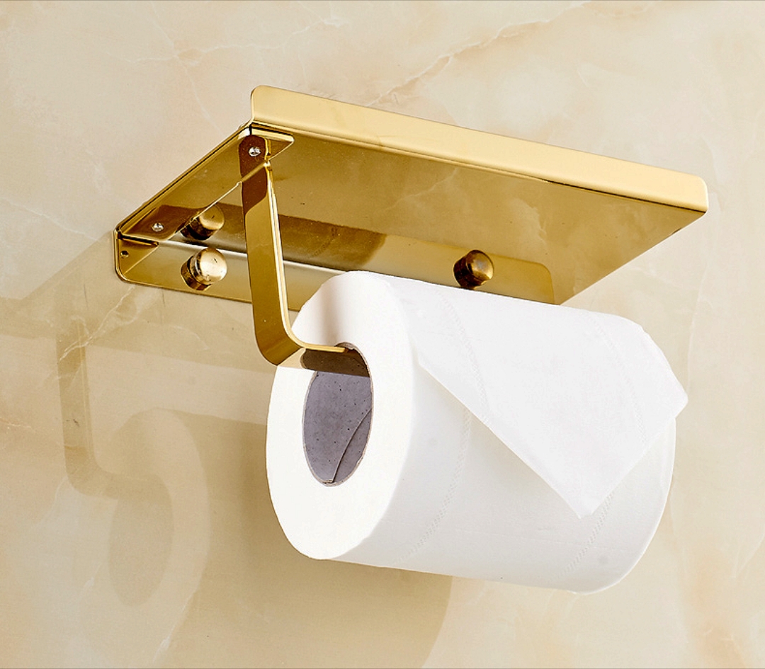 Portapapel Higiénico con Estante Gold Kébel FK - Imagen 2