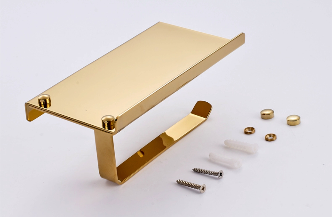 Portapapel Higiénico con Estante Gold Kébel FK - Imagen 3