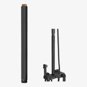 Extensión Ducha Tubo Rectángular Mate Black FK